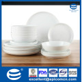 excellent houseware products, 18pcs white porcelain dinner set for hotel, wholesale dinner set